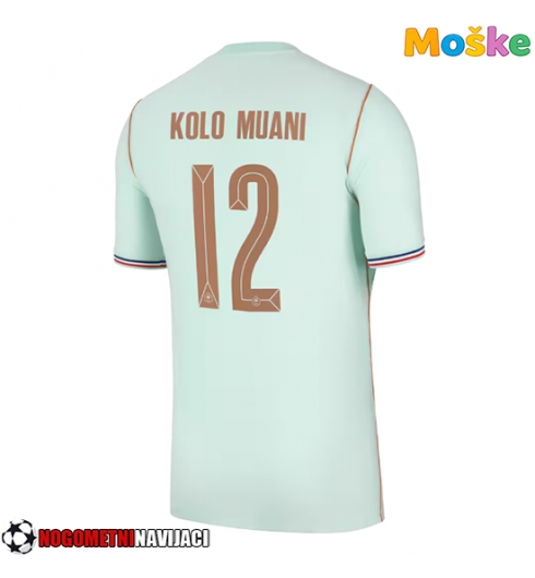 Moške Nogometnih dresov Francija Randal Kolo Muani #12 Gostujoči SP 2026 Kratki rokavi Moške Nogometnih dresov Francija Randal Kolo Muani #12 Gostujoči SP 2026 Kratki rokavi